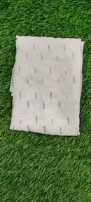 Georgette Solid Saree for Women, Maroon 