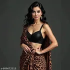 Tiger Digital Printed Satin Saree for Women 