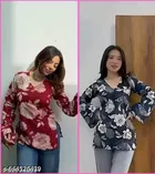 Floral Rayon Kurti - Pack of 2 for Women 