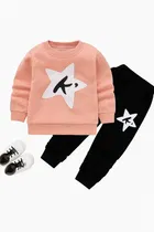 Cotton Blend Printed Clothing Set for Boys 