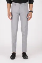 Slim fit Trousers for Men (Grey, 32)