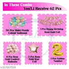 65 Pcs 2nd Birthday Decoration kit, Multicolour, Set of 1