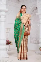 Kanjeevaram Silk Zari Woven Saree for Women 