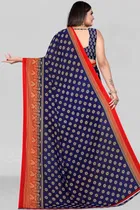 Georgette Printed Saree for Women 