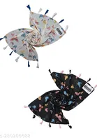 Chiffon Scarves for Women, Multicolor, Pack of 2