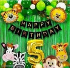 25 Pcs 5th Birthday Decoration kit, Multicolour, Set of 1