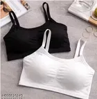 Cotton Short Bralette for Women, Pack of 2 