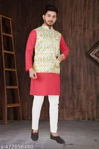 Cotton Koti Kurta Set for Men 