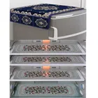 PVC Waterproof Fridge Top Cover with 4 Pcs Shelf Mats 