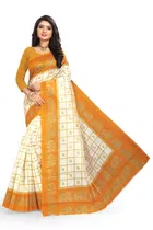 Art Silk Kalamkari Saree for Women 