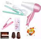 Plastic Hair Dryer with Straightener 