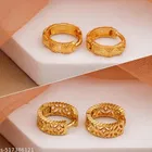 Gold-Plated Earrings/Studs/Bali Combo For Women'S/Girls