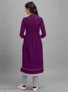 Naira Cut Rayon Embellished Kurti for Women 