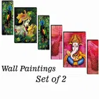 MDF 2 Pcs Designer Wall Painting for Home & Office 