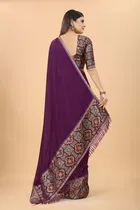 Vichitra Embellished Saree for Women 