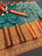 Jacquard Printed Saree for Women 