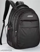 Polyester Backpack for Men & Women, Black