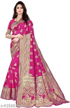 Silk Zari Woven Saree for Women 