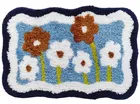 EW Flower Tufted Indoor Mat 