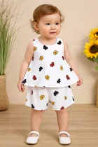 Rayon Printed Clothings Set for Girls 