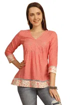 Cotton Printed Top for Women 