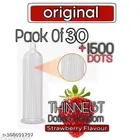 Xebok Strawberry Flavoured Full Dotted Condoms 