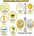 73 Pcs 1st Birthday Decoration kit, Multicolour, Set of 1