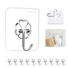 Plastic Wall Hooks, Transparent 