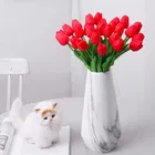 GreenGallery Artifical TulipLily Red Bunch of 6