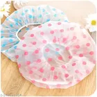 Plastic Waterproof Shower Caps (Assorted, Pack of 2)