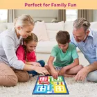 Little Berry Ludo and Snakes & Ladders Big Size Board Game | 14”x14” Foldable Game Board with Dice 