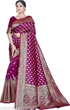 Banarasi Silk Zari Woven Saree for Women 
