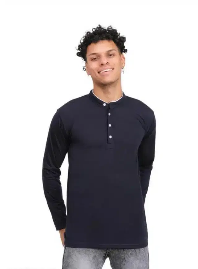 T-Shirt for Men (Navy Blue, XL)