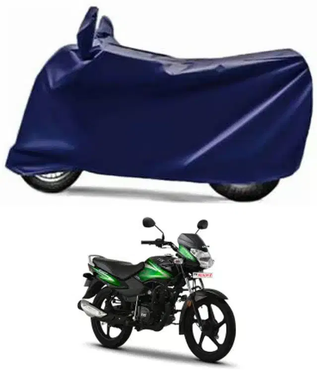 Waterproof & UV Protection Polyester Full Body Cover for TVS Sport BS6 (Blue)