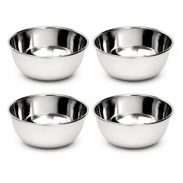 SimpleHome Steel Bowl 250ml Combo Set of 4