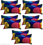 Polycotton Pillow Covers (Multicolor, 17x27 inches) (Pack of 10)