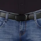 Faux Leather Belt for Men, Set of 3 