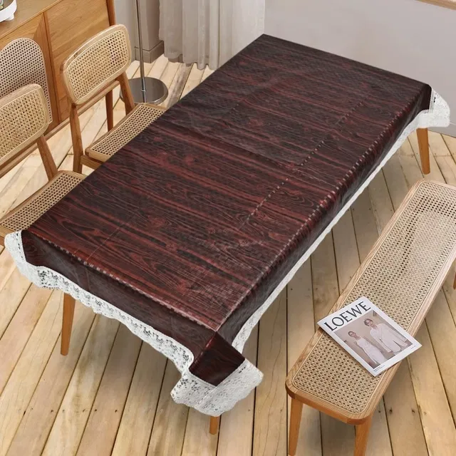 PVC Printed 4 Seaters Table Cover (Multicolor, 40x60 inches)