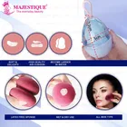 Majestique Flat Oval Cream Makeup Sponge for Face Primer Compact Powder Puff 