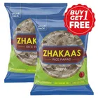 Zhakaas Rice Papad Jeera 2X100 g (Buy 1 Get 1 Free)