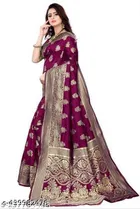Silk Zari Woven Saree for Women 
