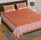 Cotton Rajasthani Jaipuri Double Bedsheet with 2 Pillow Covers 