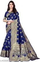 Silk Zari Woven Saree for Women 