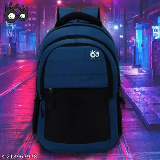 Nylon Backpack for Men & Women, Blue