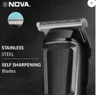 Nova NHT 1076 Runtime: 30 min Trimmer for Men [Black and Grey]