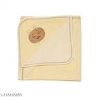 Cotton Baby Towel (Beige, 27x37 inches)