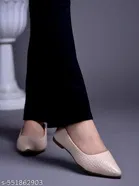 Textured Patent Leather Ballerinas for Women 