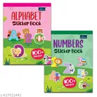 Alphabet And Numbers Sticker Book for kids 