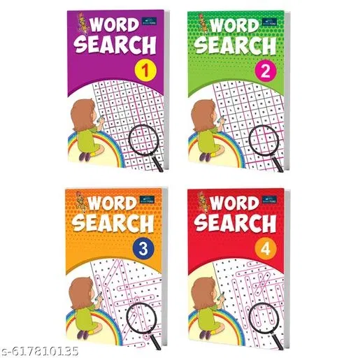 Words Search for Kids – Set of 4 Activity Books for Children Age 2 to 5 Years | Early Learning Vocabulary Builder, Brain Development Workbook, Preschool & Kindergarten Homeschooling Activities, Perfect Birthday Gift for Toddlers