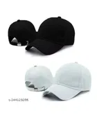 Solid Caps for men (Pack of 2)